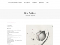 alicebaillaud.com Webseite Vorschau