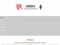 hb9w.ch Webseite Vorschau