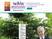 novis-bestattungen-liebig.de Webseite Vorschau
