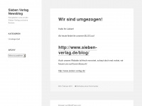 siebenverlag.wordpress.com Webseite Vorschau