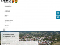 sasbach.de Webseite Vorschau