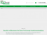proconcept.ws Webseite Vorschau