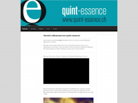 quint-essence.ch Webseite Vorschau