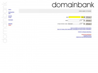 domainbank.at Webseite Vorschau