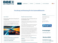 bbe-automotive.de Webseite Vorschau