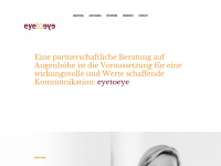 eyetoeye-pr.de Webseite Vorschau