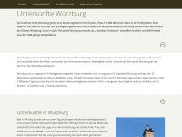unterkuenfte-wuerzburg.de Webseite Vorschau