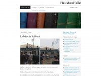hausbauhalle.wordpress.com Webseite Vorschau