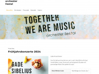 orchesterliestal.ch Webseite Vorschau