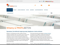 profilbeton.pl Webseite Vorschau