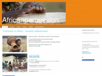 africanpercussion-mainz.de Webseite Vorschau