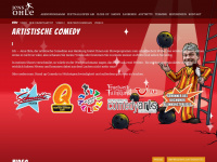 artistische-comedy.de Webseite Vorschau