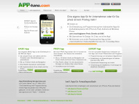 app-tune.com Webseite Vorschau