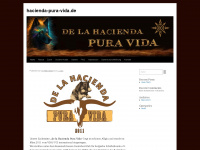 hacienda-pura-vida.de Webseite Vorschau