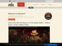 mig-music.de Webseite Vorschau