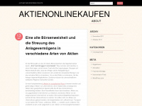 aktienonlinekaufen.wordpress.com Webseite Vorschau