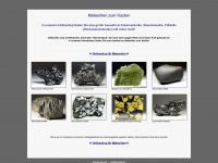 meteoriten.biz Webseite Vorschau