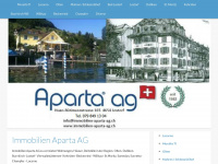 immobilien-aparta-ag.ch Webseite Vorschau