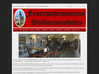 feuerwehrmuseum-waldmannshofen.de Webseite Vorschau