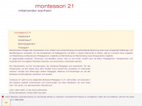 montessori21.de Webseite Vorschau