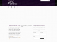 purpleaudio.com Webseite Vorschau