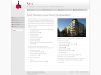 axis-physio.de Webseite Vorschau