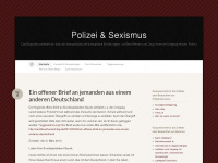 polizeiundsexismus.wordpress.com Webseite Vorschau