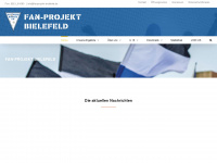 fanprojektbielefeld.de Webseite Vorschau