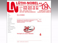 luethi-nobel.ch Webseite Vorschau