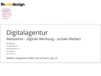 fbwebdesign.ch Webseite Vorschau