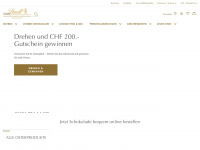 lindt.ch Webseite Vorschau