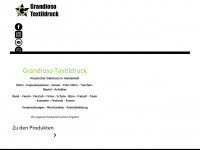 grandioso-textildruck.de Webseite Vorschau