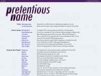 pretentiousname.com Webseite Vorschau