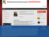 bfkdo-gaenserndorf.at Webseite Vorschau