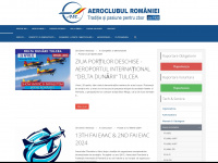 aeroclubulromaniei.ro Webseite Vorschau