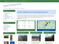 bergtoursuche.de Webseite Vorschau