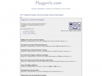 flugpreis.com Webseite Vorschau