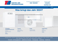 tb-sanitaer.de Webseite Vorschau