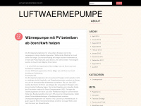 luftwaermepumpe.wordpress.com Webseite Vorschau