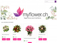 myflower.ch Webseite Vorschau