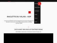 raclette-du-valais.ch Webseite Vorschau