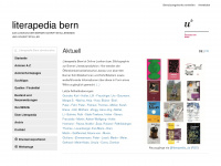 literapedia-bern.ch Webseite Vorschau