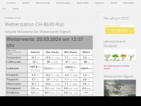 wetterhuette.ch Webseite Vorschau