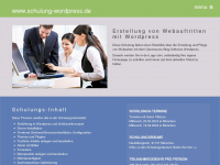 schulung-wordpress.de Webseite Vorschau