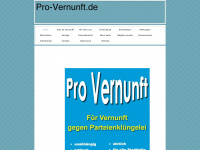 pro-vernunft.de Webseite Vorschau