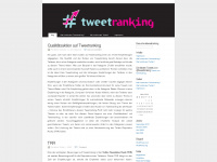 tweetranking.wordpress.com Webseite Vorschau
