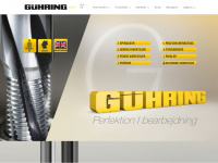 guehring.dk Webseite Vorschau