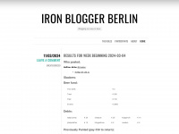 ironbloggerberlin.com Webseite Vorschau