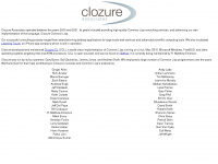 clozure.com Webseite Vorschau