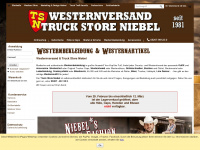 westernbekleidung.de Webseite Vorschau
